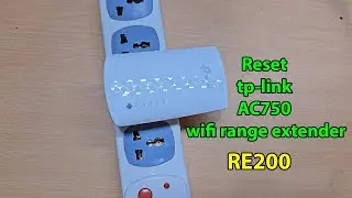 How to reset tp link ac750 wifi range extender