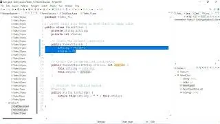 Java 71: Default vs parameterized constructors and calling the super class constructor