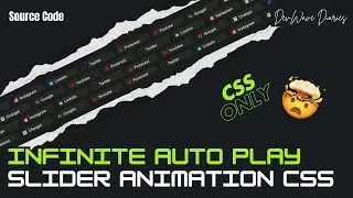 Easy CSS Infinite Image Slider Animation | CSS Slider with Infinite Autoplay | Autoplay Carousel