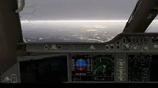 [Vatsim] Lufthansa Airbus A350 arrival in foggy Munich