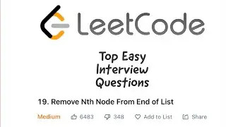 Leetcode #19  -  Remove Nth Node From End of List