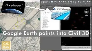 GoogleEarth Place Marks into Civil3D.