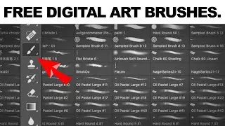 FREE BRUSHES! FREE BRUSHES FOR DIGITAL ART!