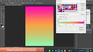 How to use Gradient colors in photoshop | Part-03 | Add a color gradient tools to create background