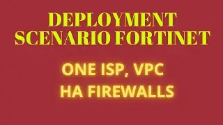 Deployment Scenario Fortinet | VPC | HA FWs | One ISP