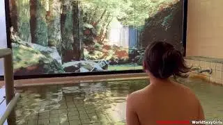 Japanese Wife Goes To A Hot Spring