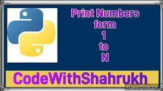 python program to print all natural numbers from 1 to n.