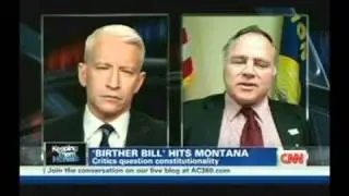 Anderson Cooper OWNS  Montana 'Birther' Bob Wagner - February 16, 2011