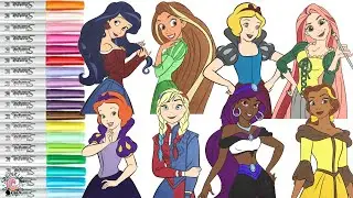 Disney Princess Makeover as DC Super Hero Girls Diana Prince Kara Danvers Selina Kyle Jessica Cruz