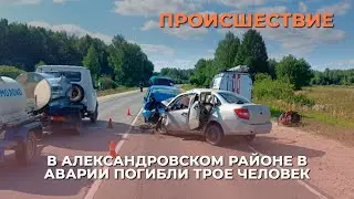 В Александровском районе в аварии погибли трое человек