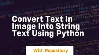 Convert text in image into string text using python