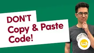 Do NOT Copy And Paste Code to Terminal