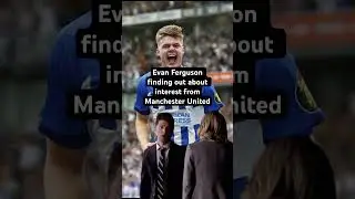 Evan Ferguson finding out about #football #manchesterunitedforever  Manchester United interest