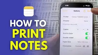 How To Print Notes On iPhone (Using WiFi)
