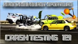 BeamNG Drive Hirochi Sunburst Sports RS Crash Testing #121 - Insanegaz