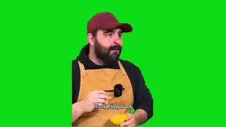 Fizzy Mustard Meme - Green Screen (Man Belching)