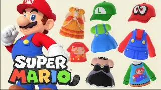 Animal Crossing New Horizons Super Mario Clothes and Designs!!