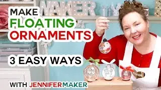 Make Easy Floating Ornaments with a Cricut