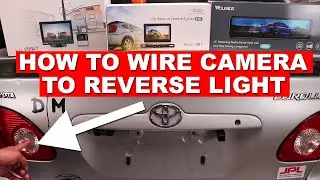 How to Connect BACKUP CAMERA to Reverse Light (How to use Wire Tap Connectors)