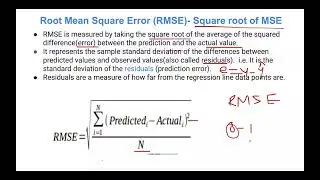 Root Mean Squared Error (RMSE)