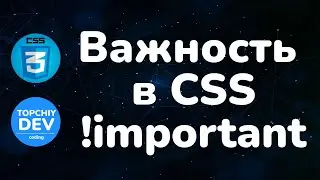 Важность в CSS !important || Specificity and !important in CSS || Курс CSS от А до Я || CSS Course