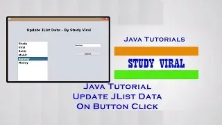 Java Swing (GUI) - Update JList Data - Study Viral