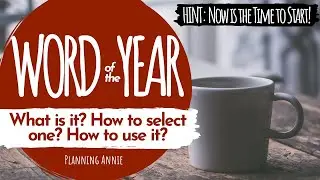 Selecting a Word of the Year