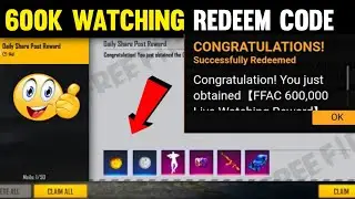 FREE FIRE 600K LIVE WATCHING FFAC REDEEM CODE||28 NOVEMBER FFAC REDEEM CODE||FREE FIRE REDEEM CODE