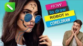 How to Create a Human Robot in Corel Draw🔥l Cyborg Effect in Corel Draw 