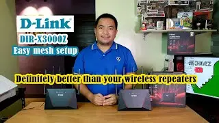 D-Link DIR-X3000Z Mesh network configuration and test | JK Chavez