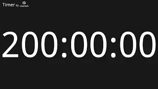 200 Hour Countdown Timer