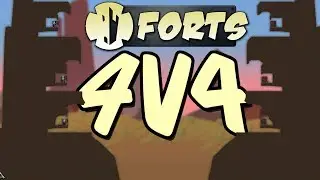 Forts Multiplayer 4v4 Gameplay ► FORT TOWER 4v4 CUSTOM MAP!