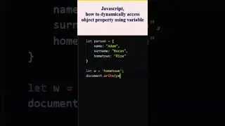 Javascript, how to dynamically access object property using variable