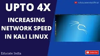 increase network speed in kali linux