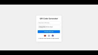 WEB APP Google Sheets | Static QR Code Generator