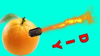 Incredible Science Experiment With Orange. Amazing Life Hack With Orange. Flamethrower From Orange