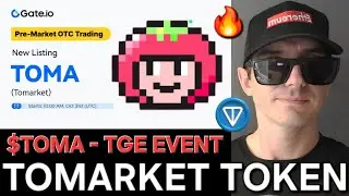 $TOMA - TOMARKET TOKEN CRYPTO COIN HOW TO BUY TOMA TOMATO GATE TON TELEGRAM APP BOT DEDUST STON.FI