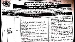 Pakistan Motorways Police Jobs 2024 | Complete Guide to Advertisement, Requirements & Quota Seats 🛣️