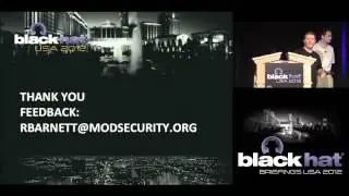 Black Hat USA 2012 - Libinjection: A C Library for SQLI Det. & Gen. Through Lexical Analysis