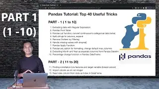 Python Pandas Tutorial: Top 40 Useful Tricks Part-1