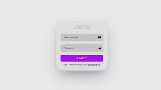 Create a Login Form Design using Html and CSS