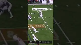 Time was a flat circle for the Texas vs. Texas Tech rivalry here 🏈 