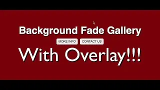 Background Fader Gallery - Pure CSS