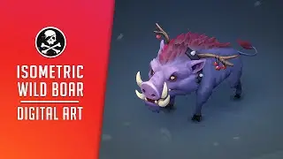 WILD BOAR in ISOMETRIC ● Creature Game Art ● SephirothArt
