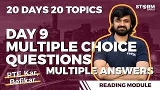 Day 9 | Multiple Choice Questions Multiple Answers | 20 Days 20 Topics | PTE Academic 