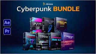 Cyberpunk Bundle + Freebies For After Effects By AEJuice