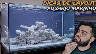 LAYOUT PARA AQUÁRIO MARINHO - NOVO REEF DE 750L - 120X90X70