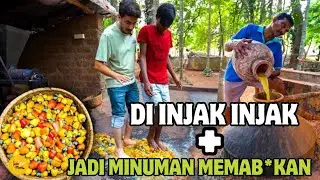 MEMAB*KAN ! Minuman Khas Masyarakat Goa yang Dibuat Dengan Kaki