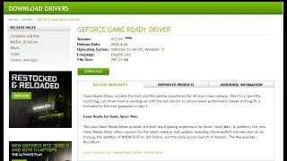 GEFORCE GAME READY NEW DRIVER VERSION 512.59 REALEASE DATE 2022.4.26