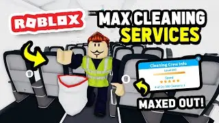 How To Get MAX CABIN CLEANING Services in Cabin Crew Simulator (Roblox)